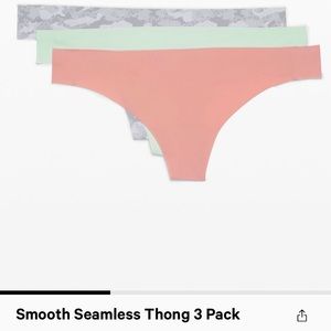 NWT. Smooth seamless 3 pack lululemon thong
